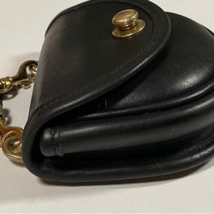 Vintage Coach Black Mini Belt Bag #9826